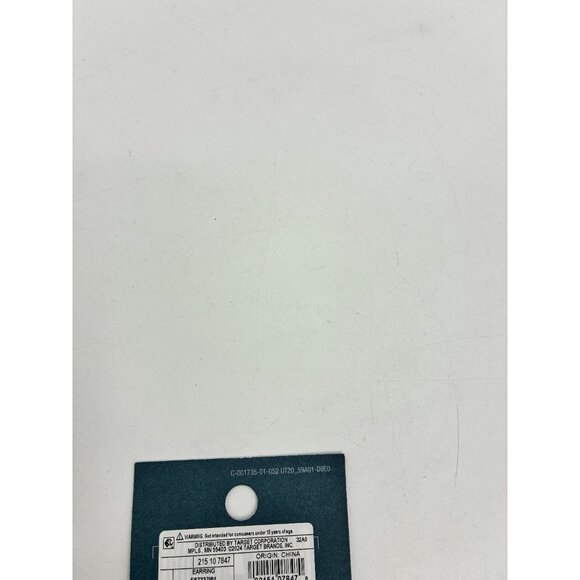 Universal Thread Gold Tone Hoop Earrings Multicolor Beads Nickel Free - Picture 4 of 4